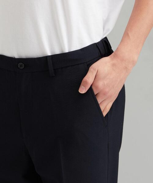 green label relaxing（グリーンレーベルリラクシング）の「NM◆CH ウォッシャブル サッカー N/UP 9分丈 パンツ ＜機能性生地＞（その他パンツ・メンズ・ネイビー/ブラウン・SMALL/MEDIUM/LARGE/X-LARGE/XX-LARGE/X-SMALL）」の14枚目の写真