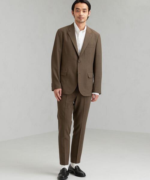 green label relaxing（グリーンレーベルリラクシング）の「NM◆CH ウォッシャブル サッカー N/UP 9分丈 パンツ ＜機能性生地＞（その他パンツ・メンズ・ネイビー/ブラウン・SMALL/MEDIUM/LARGE/X-LARGE/XX-LARGE/X-SMALL）」の6枚目の写真