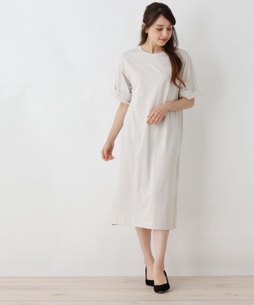 Grove グローブ の Web限定サイズあり ス ピマコットンロングワンピース ワンピース Wear Grove グローブ の Web限定サイズあり ス ピマコットンロングワンピース ワンピース Wear