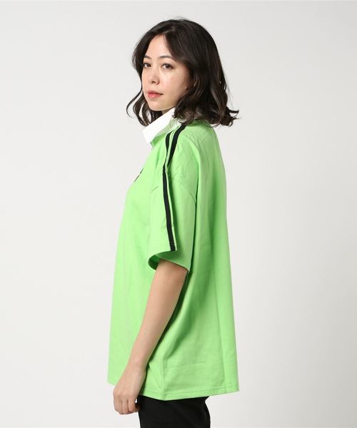 WC(ダブル シー)の「WC/2ラインビッグラガーTシャツ(Tシャツ/カットソー・レディース・ブラック/パープル/オレンジ/グリーン・FREE)」の5枚目の写真