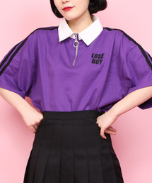WC（ダブル シー）の「WC/2ラインビッグラガーTシャツ（Tシャツ/カットソー・レディース）」