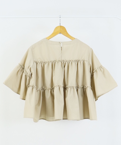 reca（レカ）の「ティアードボリュームブラウス（シャツ/ブラウス・レディース・ホワイト/ブラック/ベージュ/テラコッタ・M）」の18枚目の写真