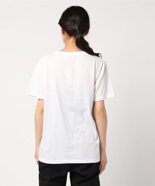 MARVEL（マーベル）の「【MARVEL/マーベル】サガラロゴTシャツ/レディース Tシャツ 半袖（Tシャツ/カットソー・レディース・ブラック/オフホワイト・MEDIUM/LARGE）」の4枚目の写真