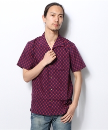 HYSTERIC GLAMOUR | RH CHECK総柄 半袖イタリアンカラーSH(シャツ/ブラウス)