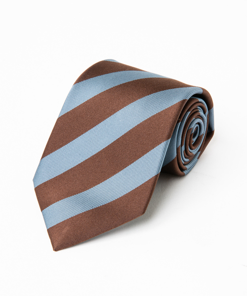 RECENCY OF MINE（リーセンシー オブ マイン）の「【Recency of Mine】レジメンタルネクタイ（ネクタイ・メンズ・ネイビー/ブラウン/ワイン・フリー）」の2枚目の写真