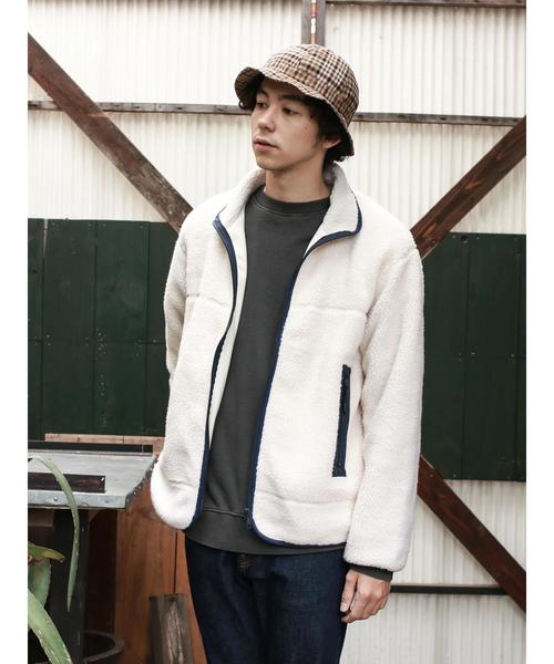 CRAFT STANDARD BOUTIQUE(クラフトスタンダードブティック)の「ボアジャケット〇(その他アウター・メンズ・チャコールグレー/オフホワイト・M/L)」の7枚目の写真