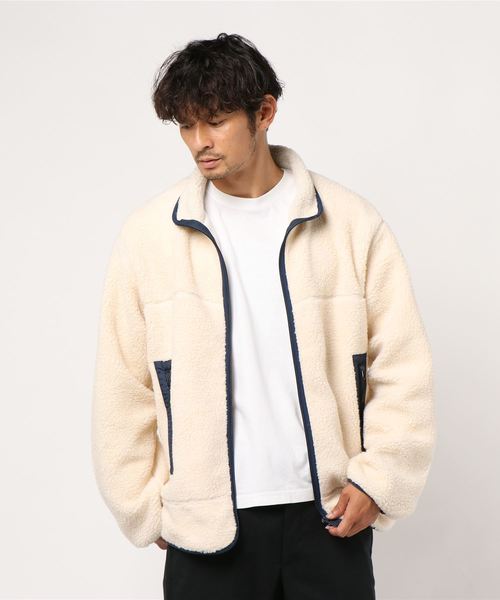 CRAFT STANDARD BOUTIQUE(クラフトスタンダードブティック)の「ボアジャケット〇(その他アウター・メンズ・チャコールグレー/オフホワイト・M/L)」の3枚目の写真