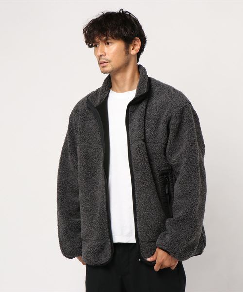 CRAFT STANDARD BOUTIQUE(クラフトスタンダードブティック)の「ボアジャケット〇(その他アウター・メンズ・チャコールグレー/オフホワイト・M/L)」の6枚目の写真