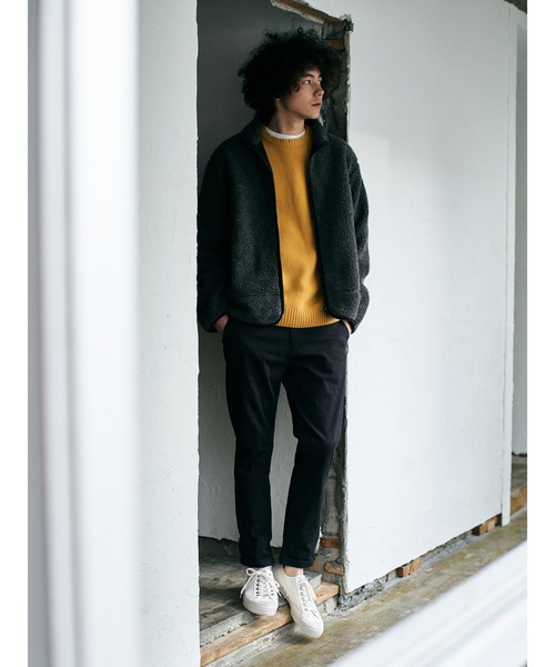 CRAFT STANDARD BOUTIQUE(クラフトスタンダードブティック)の「ボアジャケット〇(その他アウター・メンズ・チャコールグレー/オフホワイト・M/L)」の4枚目の写真