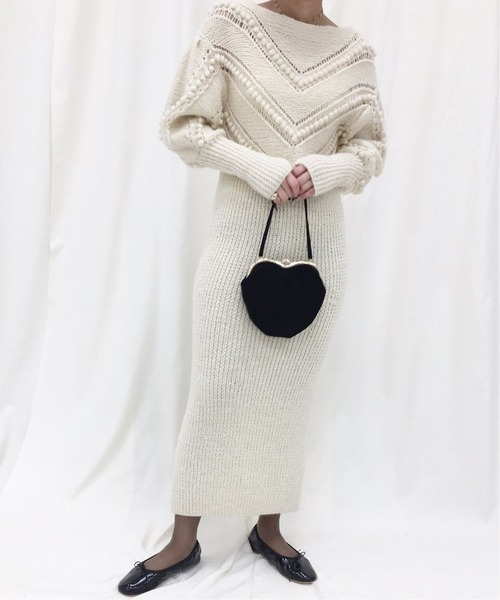 Edit For Lulu エディットフォールル の Abc Handパフスリーブop2 ワンピース Wear