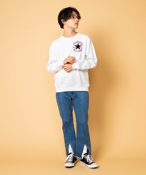 CONVERSE(コンバース)の「WEGO/コンバースサガラ刺繍プルオーバー(スウェット・メンズ・ホワイト/ブラック/ピンク/ホワイト系その他/ブラック系その他・MEDIUM/LARGE/X-LARGE)」の9枚目の写真