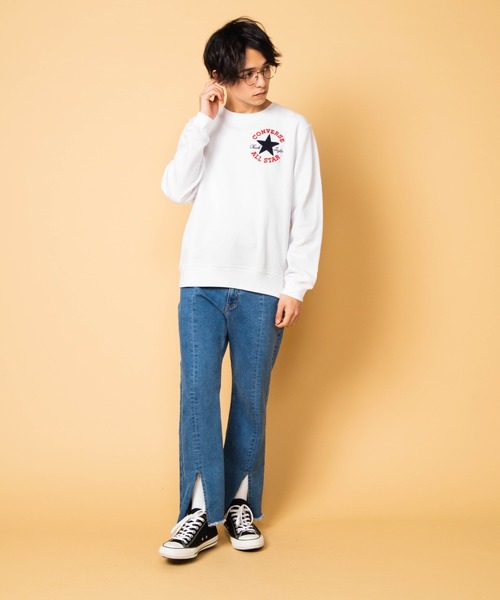 CONVERSE(コンバース)の「WEGO/コンバースサガラ刺繍プルオーバー(スウェット・メンズ・ホワイト/ブラック/ピンク/ホワイト系その他/ブラック系その他・MEDIUM/LARGE/X-LARGE)」の10枚目の写真