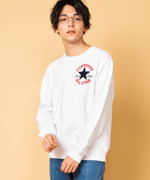 CONVERSE(コンバース)の「WEGO/コンバースサガラ刺繍プルオーバー(スウェット・メンズ・ホワイト/ブラック/ピンク/ホワイト系その他/ブラック系その他・MEDIUM/LARGE/X-LARGE)」の8枚目の写真
