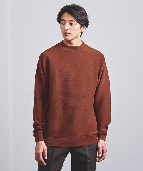 UNITED ARROWS（ユナイテッドアローズ）の「<UNITED ARROWS> ガーター クルーネック ニット（ニット/セーター・メンズ・ブラック/オレンジ系その他/グレー・XL/L/S/M）」の3枚目の写真