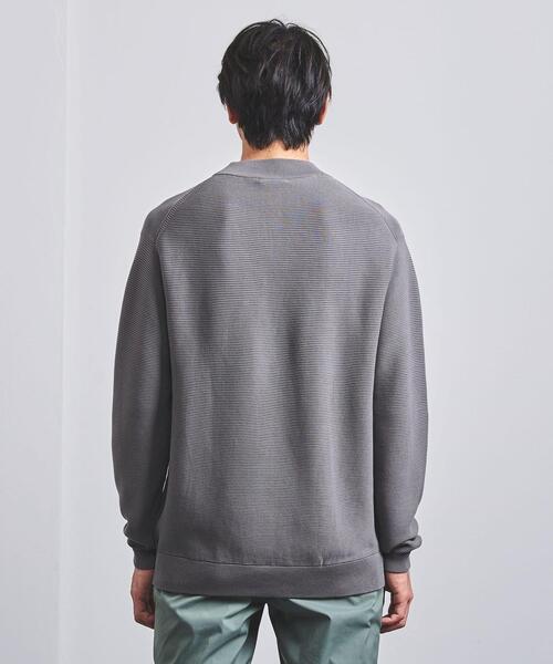 UNITED ARROWS（ユナイテッドアローズ）の「<UNITED ARROWS> ガーター クルーネック ニット（ニット/セーター・メンズ・ブラック/オレンジ系その他/グレー・XL/L/S/M）」の6枚目の写真