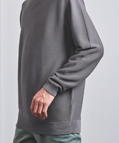 UNITED ARROWS（ユナイテッドアローズ）の「<UNITED ARROWS> ガーター クルーネック ニット（ニット/セーター・メンズ・ブラック/オレンジ系その他/グレー・XL/L/S/M）」の8枚目の写真