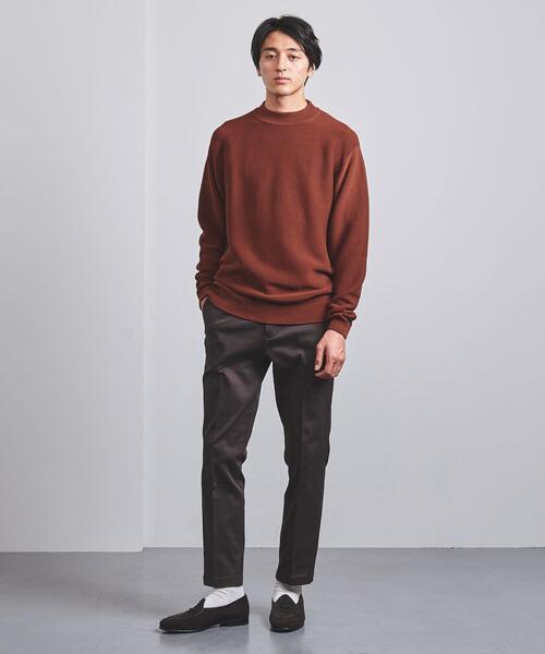 UNITED ARROWS（ユナイテッドアローズ）の「<UNITED ARROWS> ガーター クルーネック ニット（ニット/セーター・メンズ・ブラック/オレンジ系その他/グレー・XL/L/S/M）」の12枚目の写真