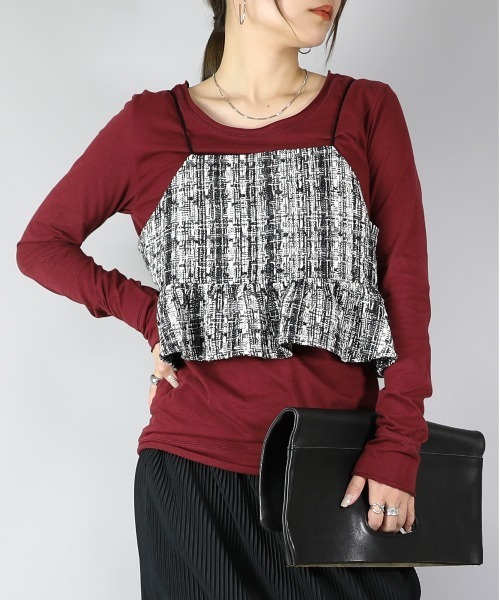 and it_(アンドイット)の「【日本製】シンプルカラー長袖ロングカットソー(Tシャツ/カットソー・レディース・ライトグレー/ブラウン/カーキ/ネイビー/ロイヤルブルー/パープル/ラベンダー/マスタード/レモンイエロー/レッド/ピンク/オレンジ/ホワイト/ブラック/チャコールグレー/モカ/グリーン/グレイッシュベージュ/オートミール/杢グレー/ライトブルー・LARGE/X-LARGE/MEDIUM)」の20枚目の写真