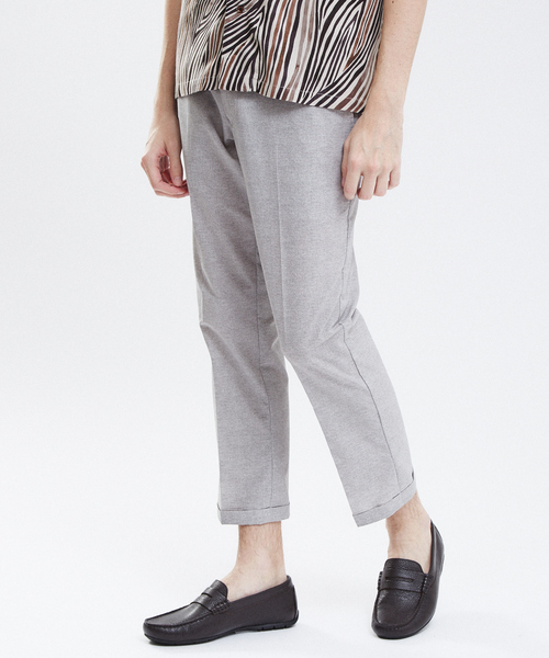 RECENCY OF MINE（リーセンシー オブ マイン）の「【Recency of Mine】COOL DOTS クロップドパンツ（スラックス・メンズ・ダークネイビー/ライトグレー/グレー・44/46/48/50）」の2枚目の写真