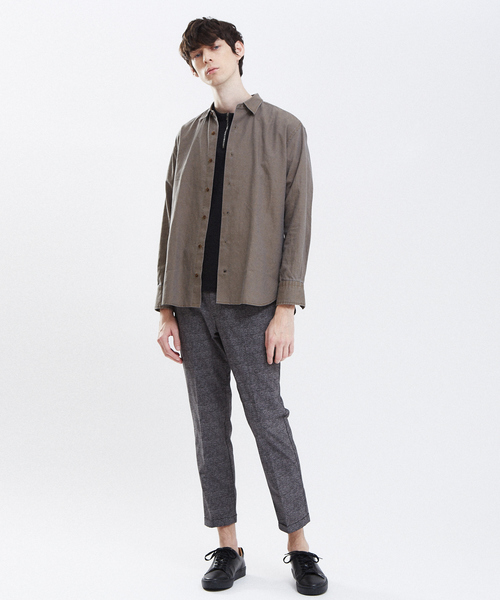 RECENCY OF MINE（リーセンシー オブ マイン）の「【Recency of Mine】COOL DOTS クロップドパンツ（スラックス・メンズ・ダークネイビー/ライトグレー/グレー・44/46/48/50）」の20枚目の写真