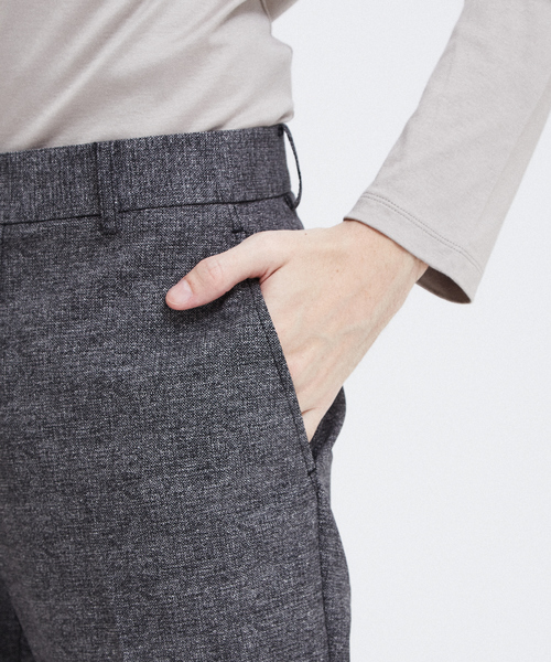 RECENCY OF MINE（リーセンシー オブ マイン）の「【Recency of Mine】COOL DOTS クロップドパンツ（スラックス・メンズ・ダークネイビー/ライトグレー/グレー・44/46/48/50）」の16枚目の写真