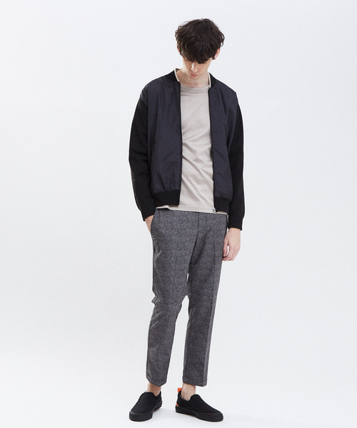 RECENCY OF MINE（リーセンシー オブ マイン）の「【Recency of Mine】COOL DOTS クロップドパンツ（スラックス・メンズ・ダークネイビー/ライトグレー/グレー・44/46/48/50）」の13枚目の写真