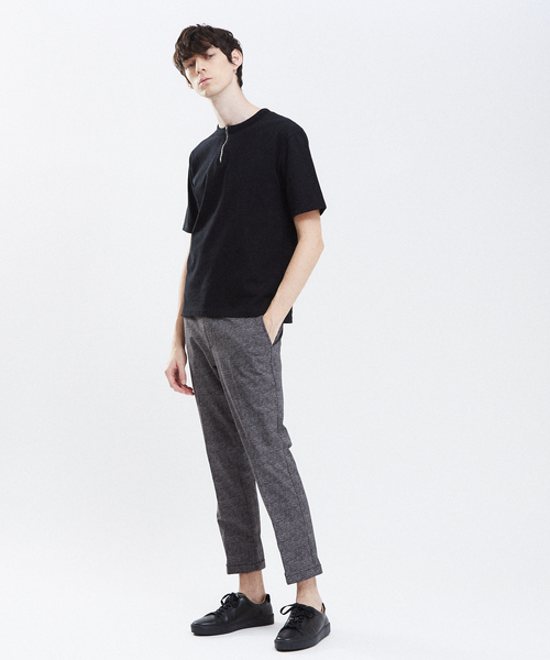 RECENCY OF MINE（リーセンシー オブ マイン）の「【Recency of Mine】COOL DOTS クロップドパンツ（スラックス・メンズ・ダークネイビー/ライトグレー/グレー・44/46/48/50）」の11枚目の写真