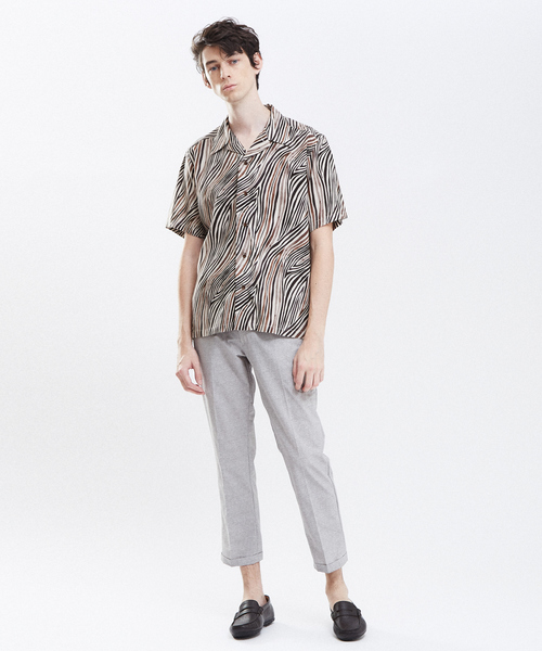 RECENCY OF MINE（リーセンシー オブ マイン）の「【Recency of Mine】COOL DOTS クロップドパンツ（スラックス・メンズ・ダークネイビー/ライトグレー/グレー・44/46/48/50）」の9枚目の写真