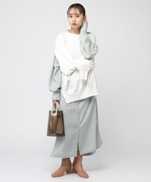 mystic | スタンドカラーシャツワンピ(ワンピース)