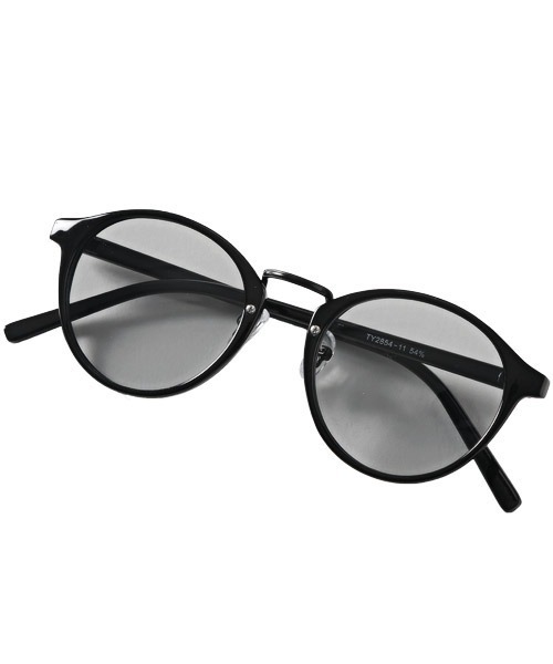LUXSTYLE(ラグスタイル)の「ボストンUVカットサングラス(サングラス・メンズ・ライトブルー/クリアブラック/ライトピンク/ライトグリーン/ブラウン/クリアブラウン/スモーク/ライトグレー・FREE)」の1枚目の写真