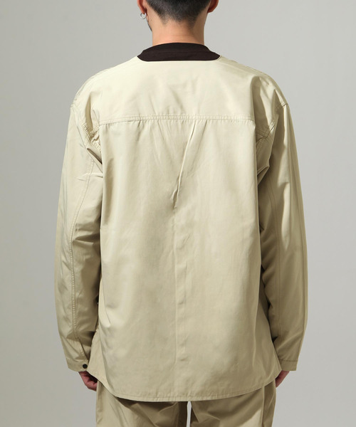 ZIP FIVE（ジップファイブ）の「【ZIP FIVE】【撥水加工】 ノーカラーフラップ　フッシングジャケットブルゾン（ノーカラージャケット・メンズ・ブラック/ベージュ/グリーン/アイボリー/オリーブ/ネイビー/ブラウン・MEDIUM/LARGE/X-LARGE）」の11枚目の写真