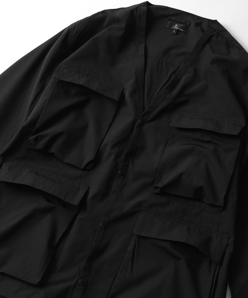 ZIP FIVE（ジップファイブ）の「【ZIP FIVE】【撥水加工】 ノーカラーフラップ　フッシングジャケットブルゾン（ノーカラージャケット・メンズ・ブラック/ベージュ/グリーン/アイボリー/オリーブ/ネイビー/ブラウン・MEDIUM/LARGE/X-LARGE）」の19枚目の写真