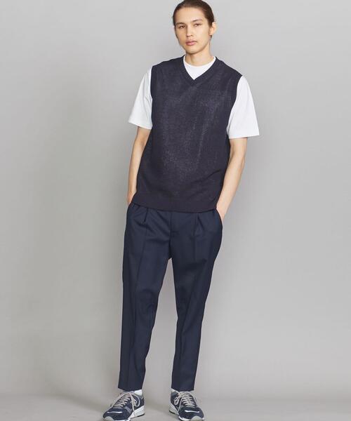 BEAUTY&YOUTH UNITED ARROWS（ビューティーアンドユースユナイテッドアローズ）の「BY ストローコットン アゼ ベスト（ベスト・メンズ・ライトグレー/ダークグリーン/ネイビー・SMALL/MEDIUM/LARGE/X-LARGE）」の10枚目の写真