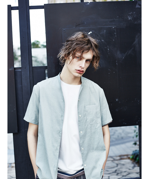 ABAHOUSE(アバハウス)の「【ノンストレス】圧着ヘムトリムクルーネック半袖Tシャツ(Tシャツ/カットソー・メンズ・ホワイト/ネイビー・44/46/48)」の12枚目の写真