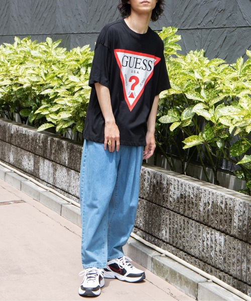 Guess(ゲス)の「∴WEGO/GUESS 別注プリントビッグ半袖Tシャツ(Tシャツ/カットソー・メンズ・ホワイト/ブラック・MEDIUM/LARGE)」の7枚目の写真