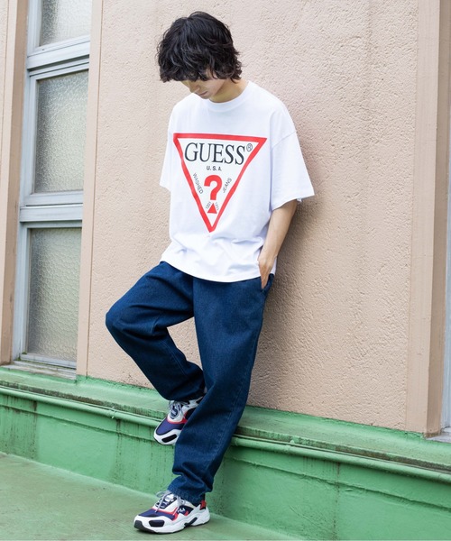 Guess(ゲス)の「∴WEGO/GUESS 別注プリントビッグ半袖Tシャツ(Tシャツ/カットソー・メンズ・ホワイト/ブラック・MEDIUM/LARGE)」の12枚目の写真