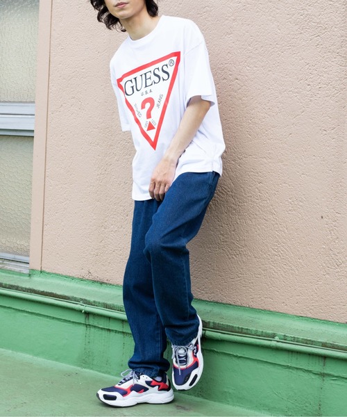 Guess(ゲス)の「∴WEGO/GUESS 別注プリントビッグ半袖Tシャツ(Tシャツ/カットソー・メンズ・ホワイト/ブラック・MEDIUM/LARGE)」の13枚目の写真