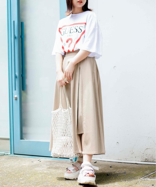 Guess(ゲス)の「∴WEGO/GUESS 別注プリントビッグ半袖Tシャツ(Tシャツ/カットソー・メンズ・ホワイト/ブラック・MEDIUM/LARGE)」の15枚目の写真