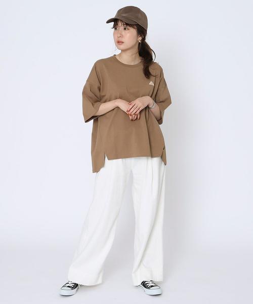 coen（コーエン）の「KELTY（ケルティ）別注Tシャツ#（Tシャツ/カットソー・レディース・ベージュ/ホワイト/オリーブ/ダークブラウン/ピンク/ダークグレー・FREE）」の21枚目の写真