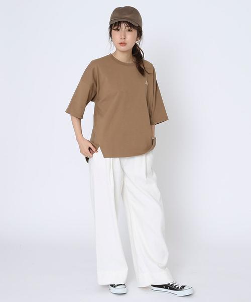 coen（コーエン）の「KELTY（ケルティ）別注Tシャツ#（Tシャツ/カットソー・レディース・ベージュ/ホワイト/オリーブ/ダークブラウン/ピンク/ダークグレー・FREE）」の20枚目の写真