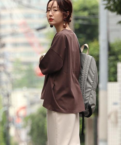 coen（コーエン）の「KELTY（ケルティ）別注Tシャツ#（Tシャツ/カットソー・レディース・ベージュ/ホワイト/オリーブ/ダークブラウン/ピンク/ダークグレー・FREE）」の18枚目の写真