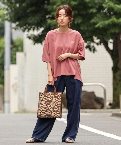 coen（コーエン）の「KELTY（ケルティ）別注Tシャツ#（Tシャツ/カットソー・レディース・ベージュ/ホワイト/オリーブ/ダークブラウン/ピンク/ダークグレー・FREE）」の13枚目の写真