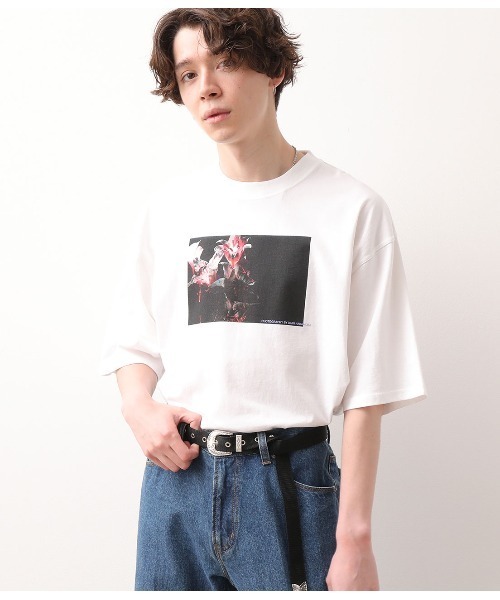 JUNRED（ジュンレッド）の「ＤＡＩＫＩ　ＮＡＫＡＭＵＲＡ×ＪＵＮＲｅｄフォトＴ（Tシャツ/カットソー・メンズ・ホワイト/ブラック/ベージュ/ブルー/ホワイト系その他/ホワイト系その他2・M/L）」の4枚目の写真