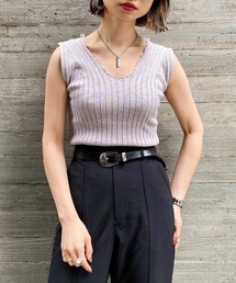 PAGEBOY | 2WAYダメージノースリニット(ニット/セーター)