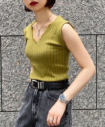 PAGEBOY | 2WAYダメージノースリニット(ニット/セーター)