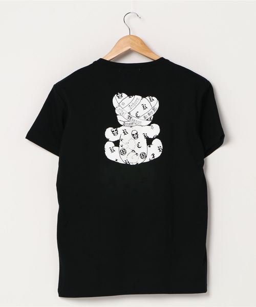 VIBGYOR（ヴィブジョー）の「VIBGYOR Select/パンクベアーセレブプリントSST(FL)（Tシャツ/カットソー・メンズ・ホワイト/ブラック・MEDIUM/LARGE）」の8枚目の写真