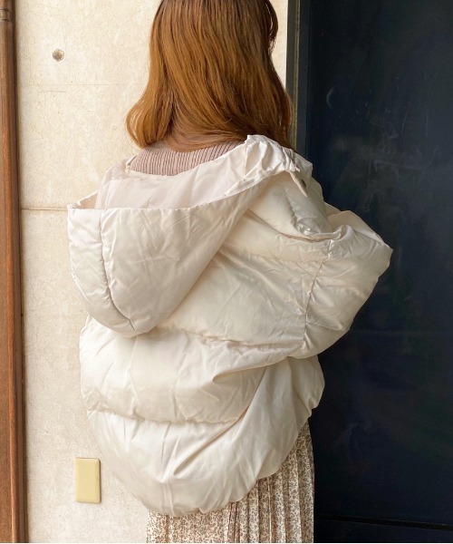 apres jour（アプレジュール）の「中綿フードブルゾン【ZOZOTOWN限定アイテム】20AW☆（ダウンジャケット/コート・レディース・ブラック/アイボリー/ライトベージュ・フリー）」の11枚目の写真