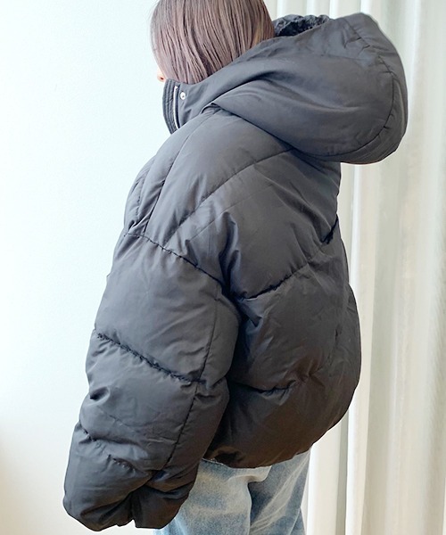 apres jour（アプレジュール）の「中綿フードブルゾン【ZOZOTOWN限定アイテム】20AW☆（ダウンジャケット/コート・レディース・ブラック/アイボリー/ライトベージュ・フリー）」の22枚目の写真