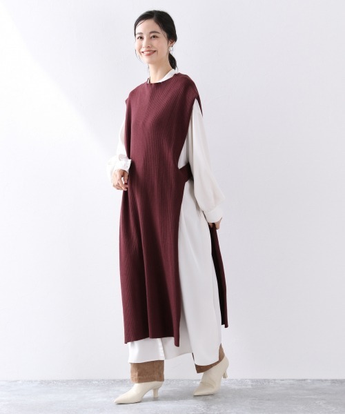 LOWRYS FARM（ローリーズファーム）の「ニットベストワンピース　893362（ワンピース・レディース・アイボリー/イエロー/レッド/ブラック・FREE）」の20枚目の写真