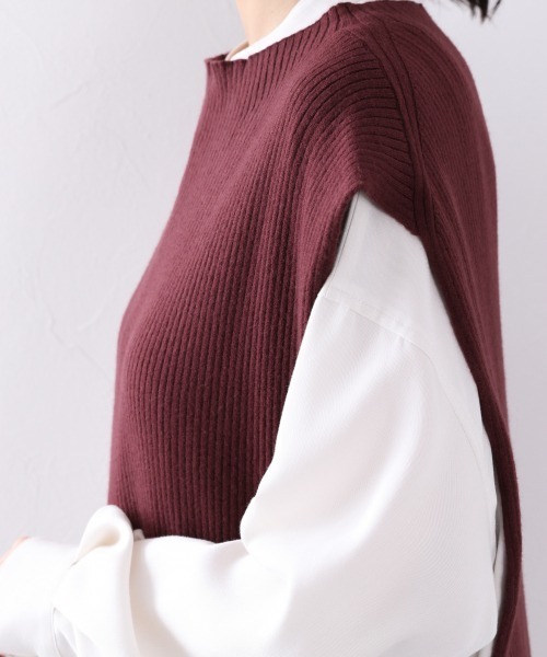 LOWRYS FARM（ローリーズファーム）の「ニットベストワンピース　893362（ワンピース・レディース・アイボリー/イエロー/レッド/ブラック・FREE）」の15枚目の写真